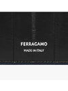 Eel Skin Half Wallet Blue - SALVATORE FERRAGAMO - BALAAN 4