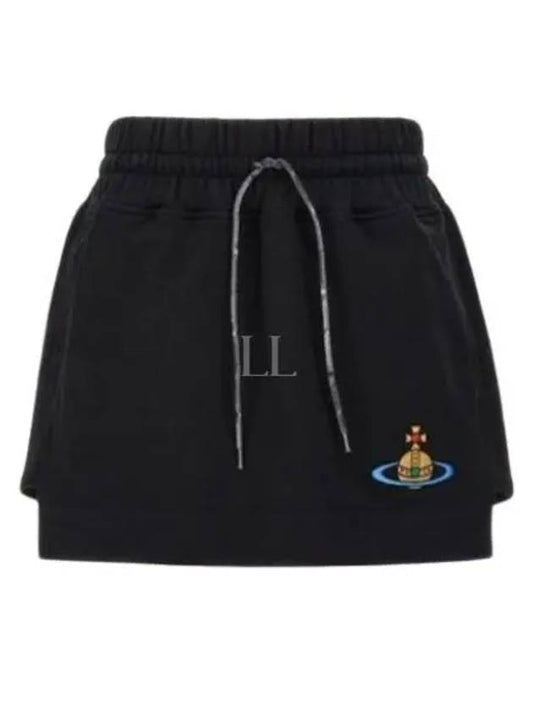 Logo A-Line Skirt Black - VIVIENNE WESTWOOD - BALAAN 2