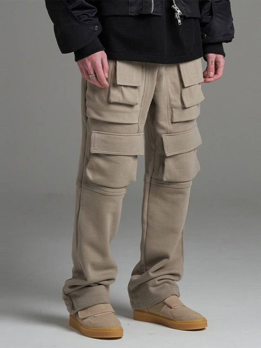 Salon de Key Unisex Flap Cargo Sweatpants Gracie Beige SDKIIOR240903PT004 - SALONDEKII ORIGIN - BALAAN 1