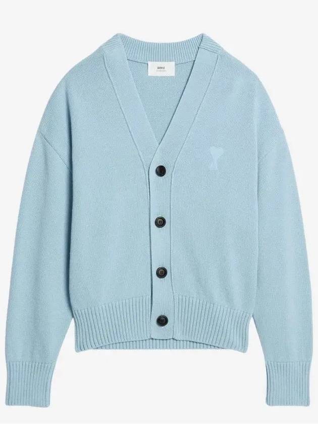 De Coeur Button Up Cardigan Sky Blue - AMI - BALAAN 4