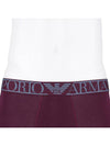 Men's Logo Band Stretch Boxer Trunk Briefs Burgundy - EMPORIO ARMANI - BALAAN 6