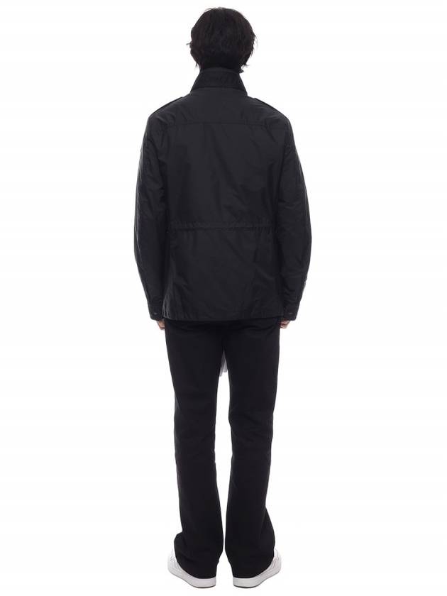 Man's Lez Rain Jacket Black - MONCLER - BALAAN 6