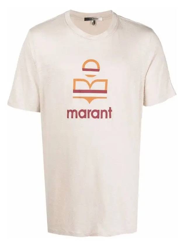 Karman Logo Crew Neck Short Sleeve T-Shirt Ecru - ISABEL MARANT - BALAAN 2