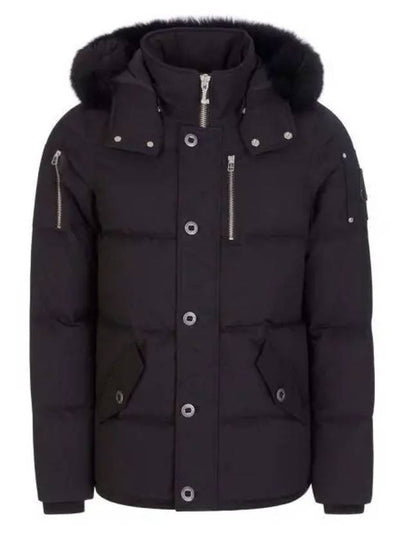 Threequarter Down Jacket Black Fox Fur Black - MOOSE KNUCKLES - BALAAN 2