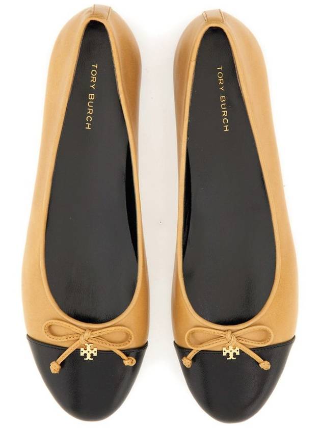 Women's Cap Toe Ballerina Beige - TORY BURCH - BALAAN 7