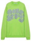 Bubble Logo Crew Neck Sweatshirt Green - ACNE STUDIOS - BALAAN 1