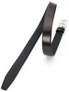 Men s Stiff 35mm Leather Belt Black Brown - BALLY - BALAAN 4