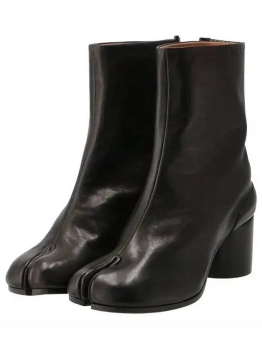 Leather Tabi Ankle Middle Boots Black - MAISON MARGIELA - BALAAN 2