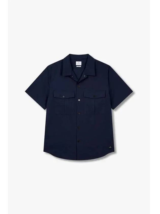 PS Casual Fit Ripstop Utility Shirt Navy - PAUL SMITH - BALAAN 1