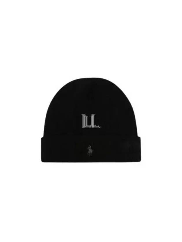 Pony Cashmere Beanie Black - POLO RALPH LAUREN - BALAAN 2