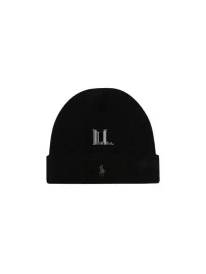 Pony Cashmere Beanie Black - POLO RALPH LAUREN - BALAAN 2