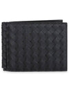 Intrecciato Money Clip Card Wallet Black - BOTTEGA VENETA - BALAAN 2