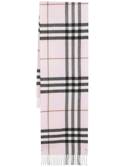 Check Cashmere Scarf Rose - BURBERRY - BALAAN 2