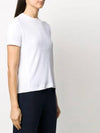 4 Bar Side Cotton Short Sleeve T Shirt White - THOM BROWNE - BALAAN 5