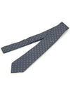 Men's GG Pattern Silk Tie Navy - GUCCI - BALAAN 5