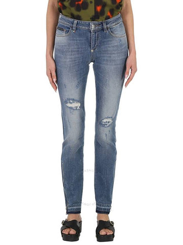 Philipp Plein Ladies Morgan Fit Angel Stretch Denim Jeans, Waist Size 27" - PHILIPP PLEIN - BALAAN 1