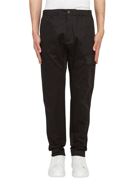 Drawstring Waist Satin Cargo Straight Pants Black - CP COMPANY - BALAAN 2