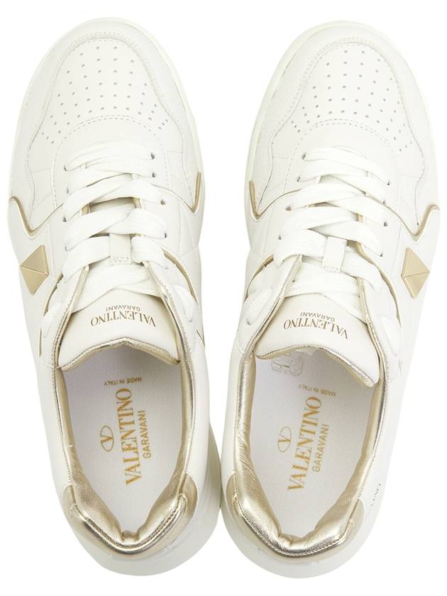 one stud low top sneakers white - VALENTINO - BALAAN 3