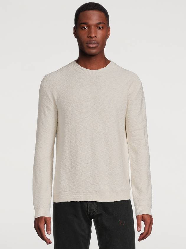 Back Stitch Crew Neck Knit Top Cream - MAISON MARGIELA - BALAAN 2