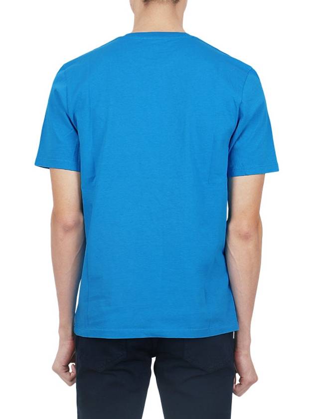 Fox Head Patch Classic Short Sleeve T-Shirt Enamel Blue - MAISON KITSUNE - BALAAN 5