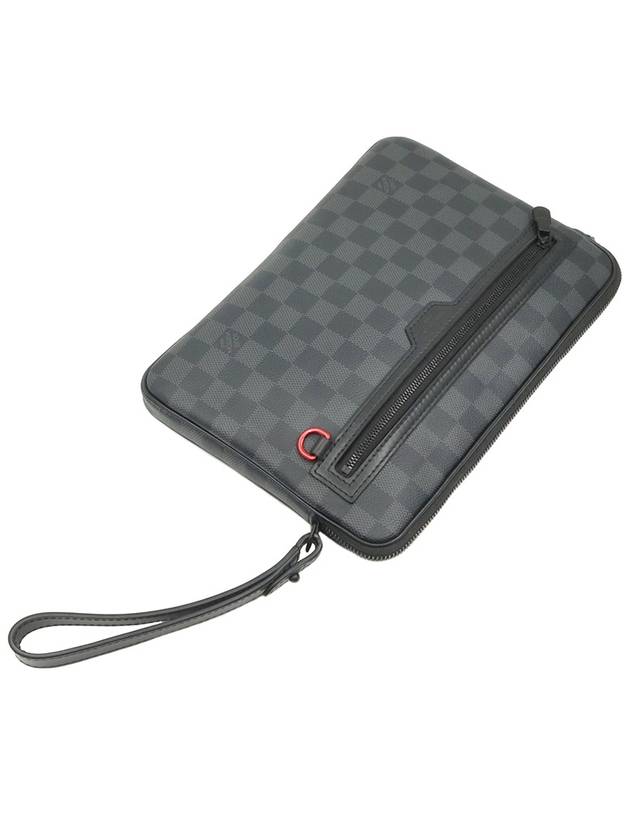 Damier graphite canvas utility supple strap clutch - LOUIS VUITTON - BALAAN 4