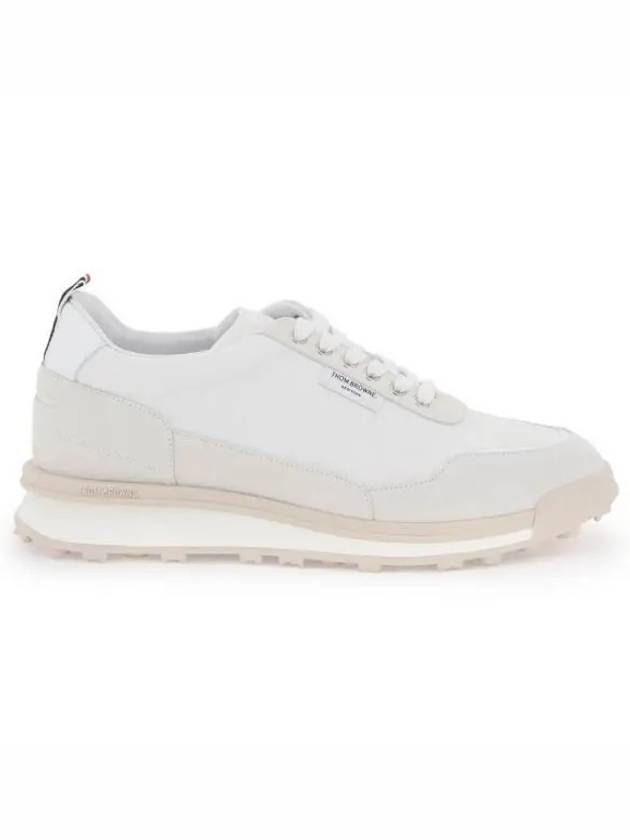 Eco Nylon Alumni Low Top Sneakers White - THOM BROWNE - BALAAN 2