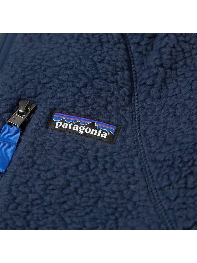 Retro Pile Fleece Zip-Up Jacket Navy - PATAGONIA - BALAAN 3