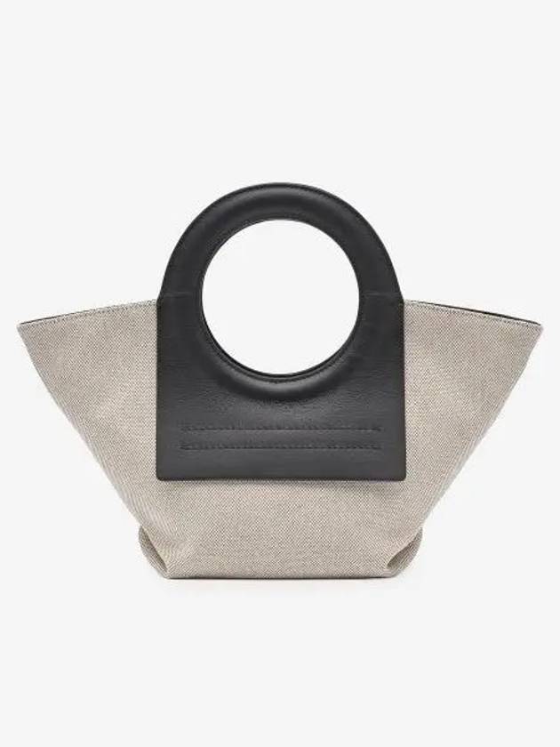 Mini Color Tote Bag Beige Black WBS21CAMI Ami001 - HEREU - BALAAN 1