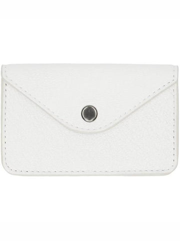 Envelope Goat Leather Coin Wallet White - LEMAIRE - BALAAN 1