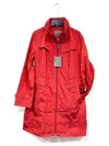 Women's Burgundy Packable Raincoat Hooded Jacket 821473 - COLE HAAN - BALAAN 1