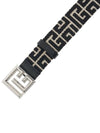 B Buckle Monogram Belt Black - BALMAIN - BALAAN.