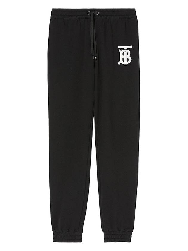 Monogram Track Pants Black - BURBERRY - BALAAN 5