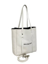 489813 White Leather Everyday XS Tote Bag Strap - BALENCIAGA - BALAAN 2