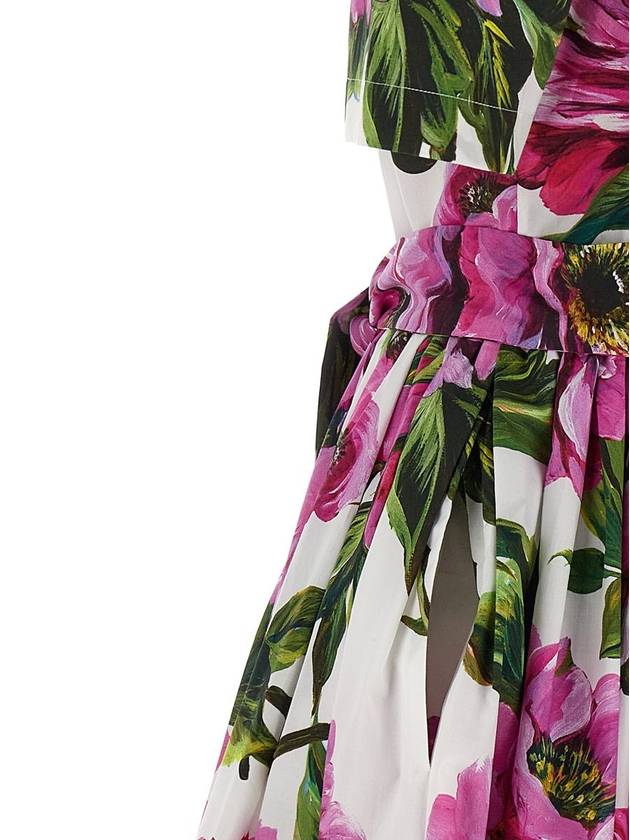 Dolce & Gabbana Longuette Floral Dress - DOLCE&GABBANA - BALAAN 4