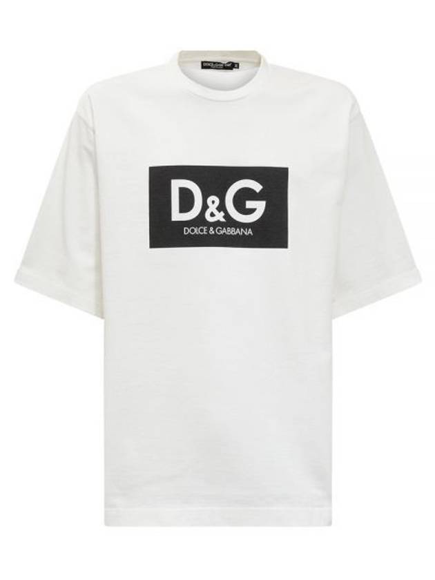 D&G Print Cotton Short Sleeve T-Shirt White - DOLCE&GABBANA - BALAAN 2