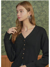 Redolence V-neck Line Cardigan Black - MICANE - BALAAN 6