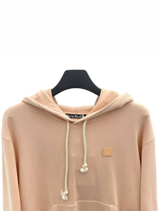 Face Patch Cotton Hoodie Powder Pink - ACNE STUDIOS - BALAAN 4