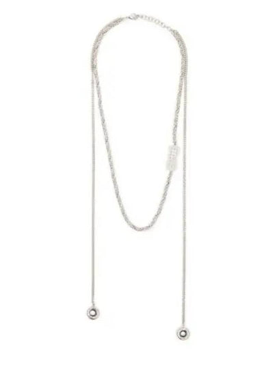 Embossed Numbering Chain Necklace Silver - MAISON MARGIELA - BALAAN 2