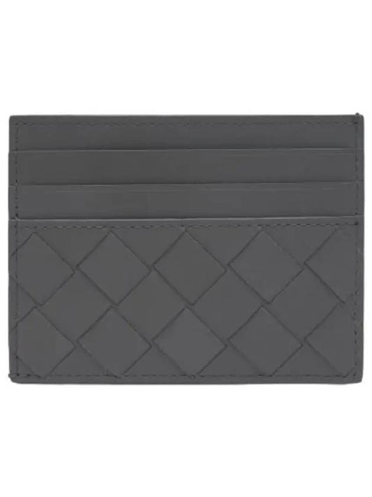 Intrecciato card case graphite wallet - BOTTEGA VENETA - BALAAN 1