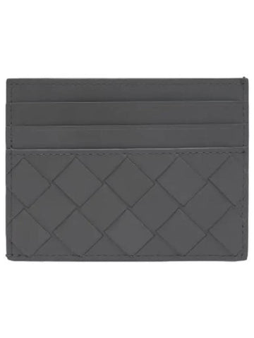 Intrecciato card case graphite wallet - BOTTEGA VENETA - BALAAN 1