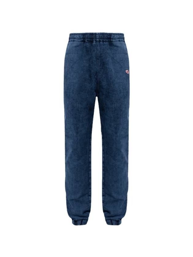 Men's D-Lab Logo Track Jeans Blue - DIESEL - BALAAN 1