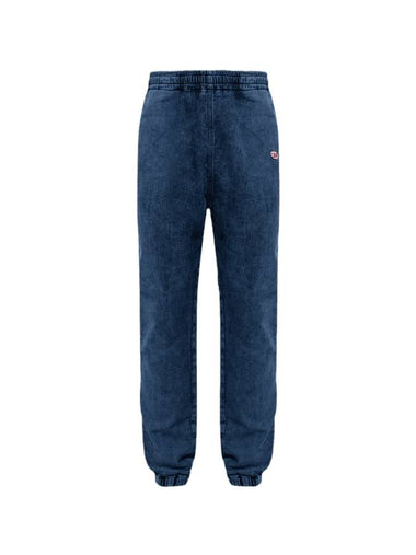 Men's D-Lab Logo Track Jeans Blue - DIESEL - BALAAN 1