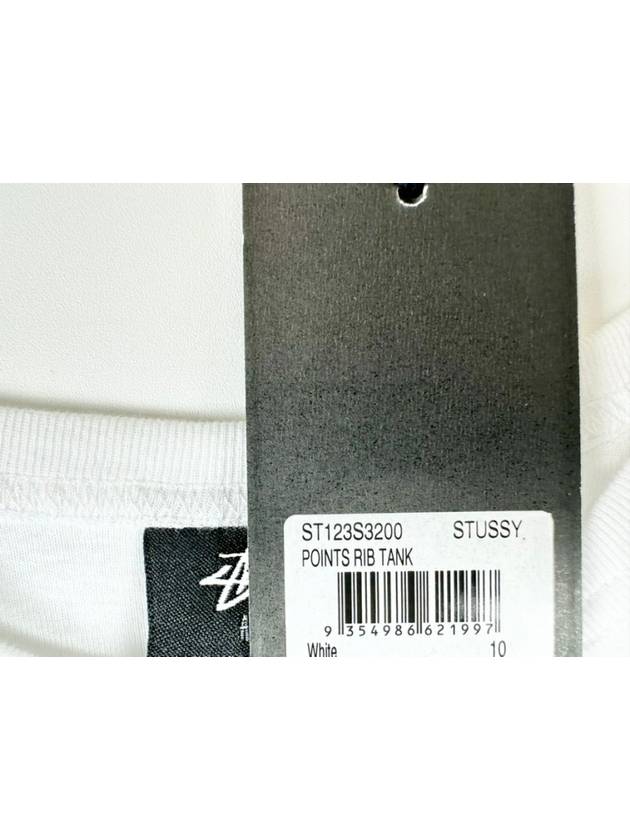 Points Lip Sleeveless White - STUSSY - BALAAN 6