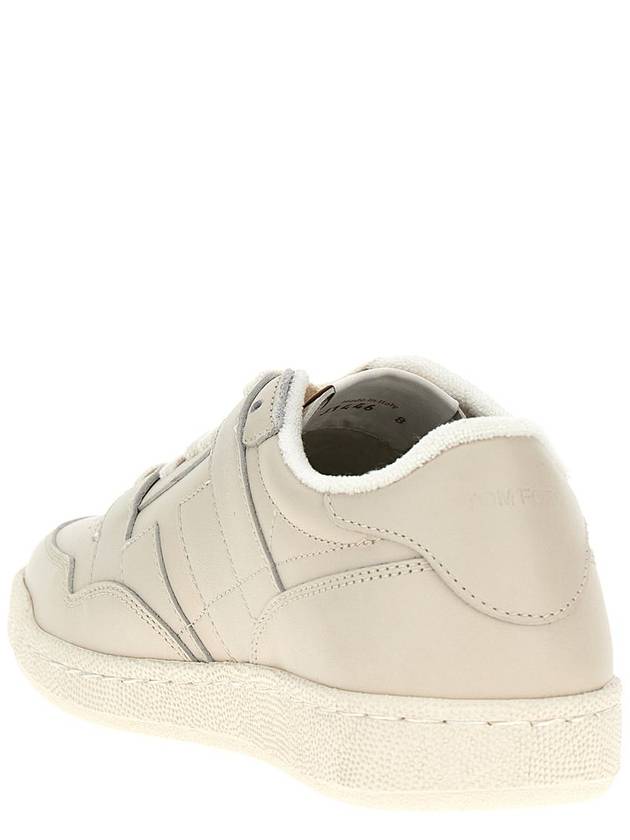 Leather Sneakers Low Top Sneakers White - TOM FORD - BALAAN 4