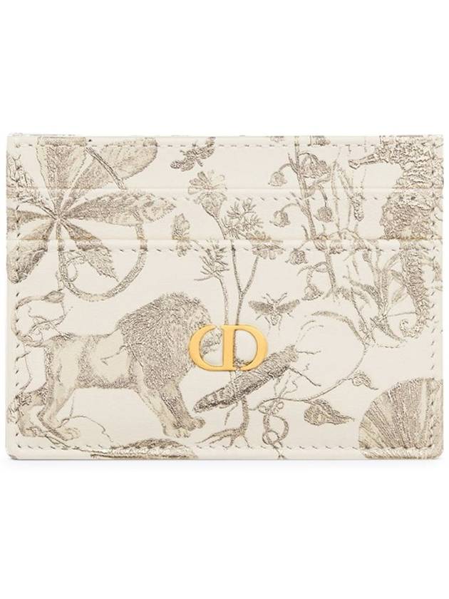 Caro Freesia Cabinet De Curiocite Motif Card Wallet Latte Gold - DIOR - BALAAN 2