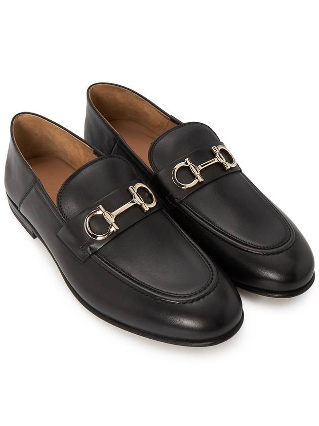 Ferragamo Gancini Men s Loafer GIN NERO 0758410 Foot EEE 001 - SALVATORE FERRAGAMO - BALAAN 3