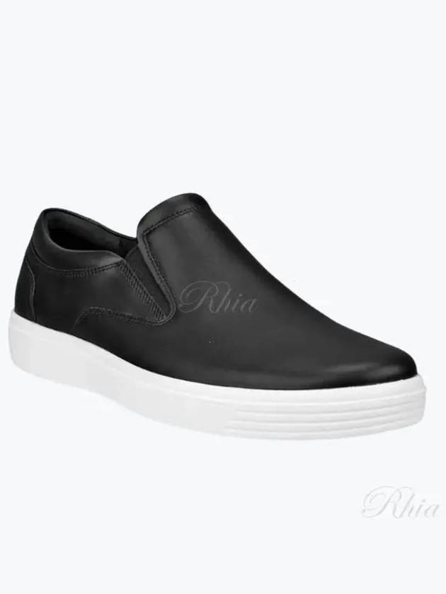 Men's black color slip-on shoes 857814 01001 - ECCO - BALAAN 1