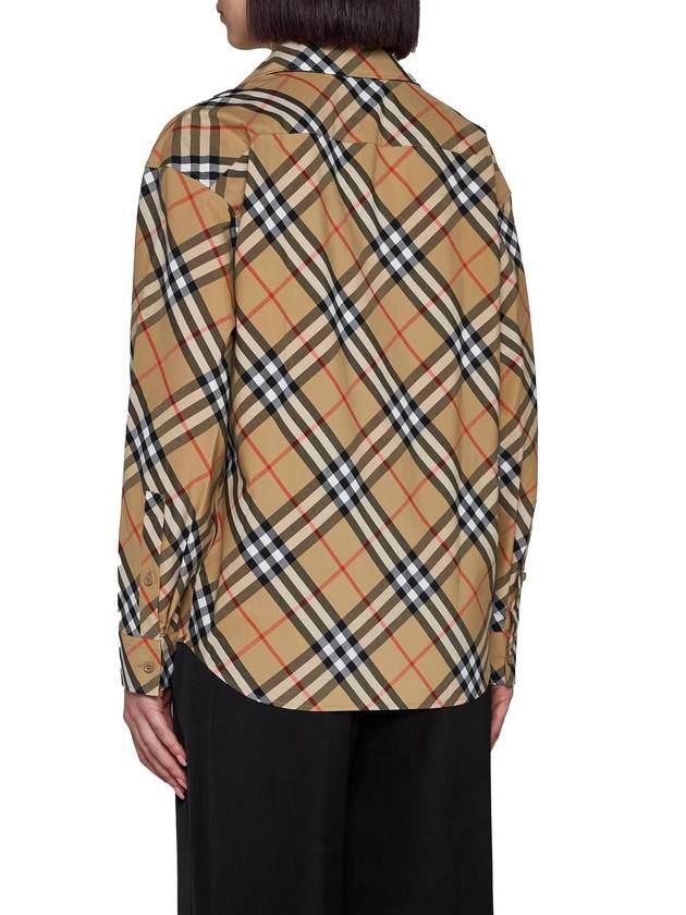 Check Pattern Shirt Beige - BURBERRY - BALAAN 6