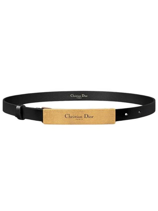 17mm Icon Belt Black Ultrasoft Calfskin B0586CWGH M900 - DIOR - BALAAN 1