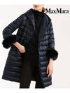 Novef Fox Fur Full Set Reversible Padding Midnight Blue 94960426 002 - MAX MARA - BALAAN 4